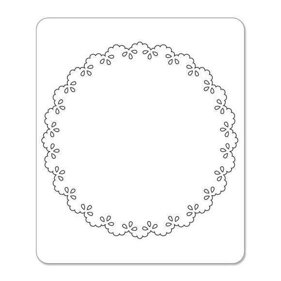 Sizzix Sizzlits Die - Card Scallop Circle Insert - Picture 3 of 4